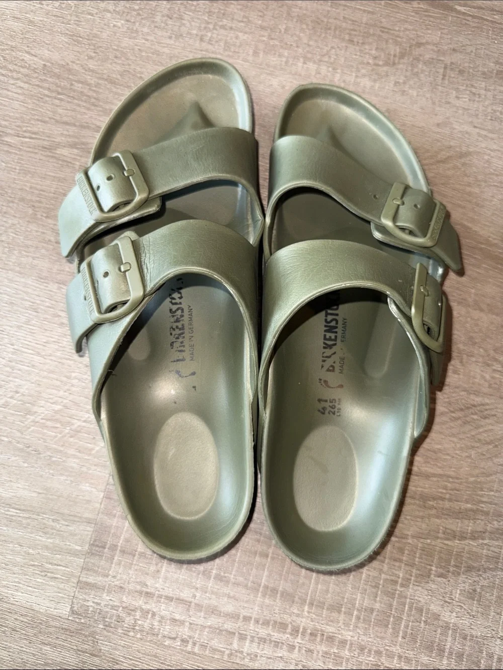 Birkenstock Arizona EVA Sandals Hunter Green Sage Sz Women 10 / Men